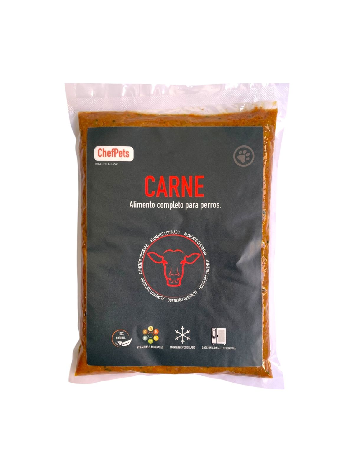 Comida cocida de carne 600gr